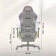 Премиум геймърски стол, Huzaro, Force 5.7, Force 5.7, опора за краката, Сгъваем 155°, подсветка, RGB