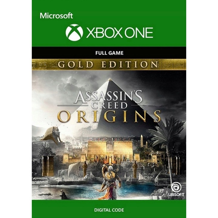Joc digital Assassin's Creed Origins Gold Edition, Xbox One/X/S, DLC-uri incluse, limba engleză