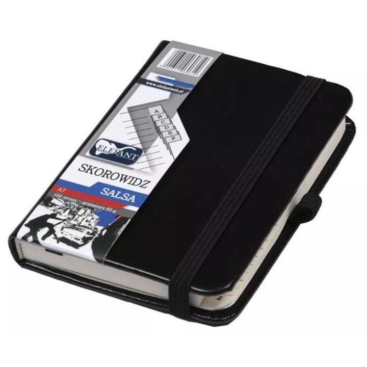 Caiet A7, ELEFANT, 192 pagini, coperta tare, granat, 110x80mm