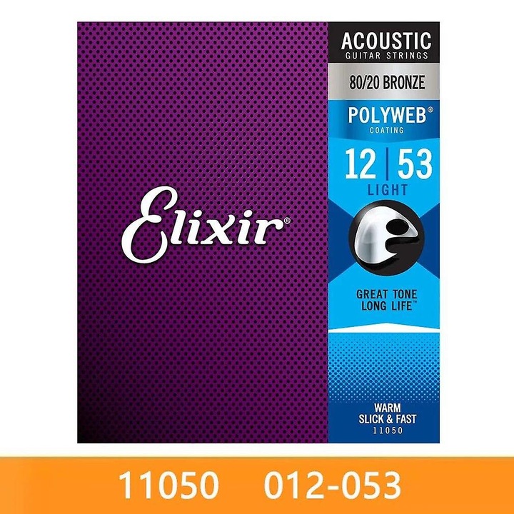 Комплект акустични струни Elixir 80/20 бронз, против ръжда, 11-52