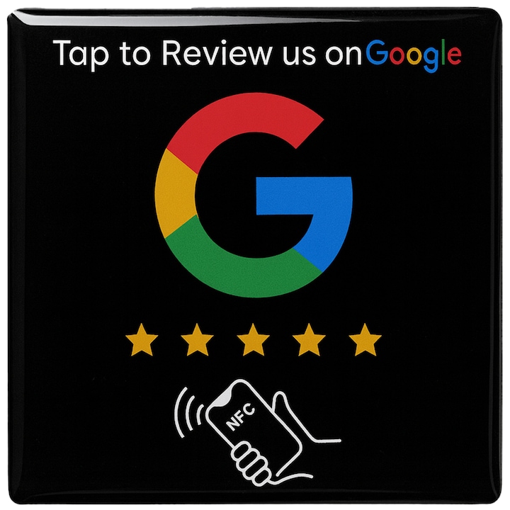 Sticker Google Review Epoxy Neosimply: Smart Tap NFC pentru recenzii instantanee