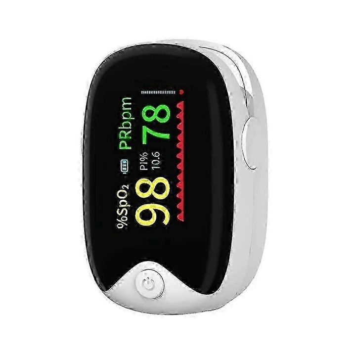 Pulsoximetru FIRE, dispozitiv de monitorizare a glicemiei fara intepaturi, display LED inteligent, portabil, cu incarcare USB