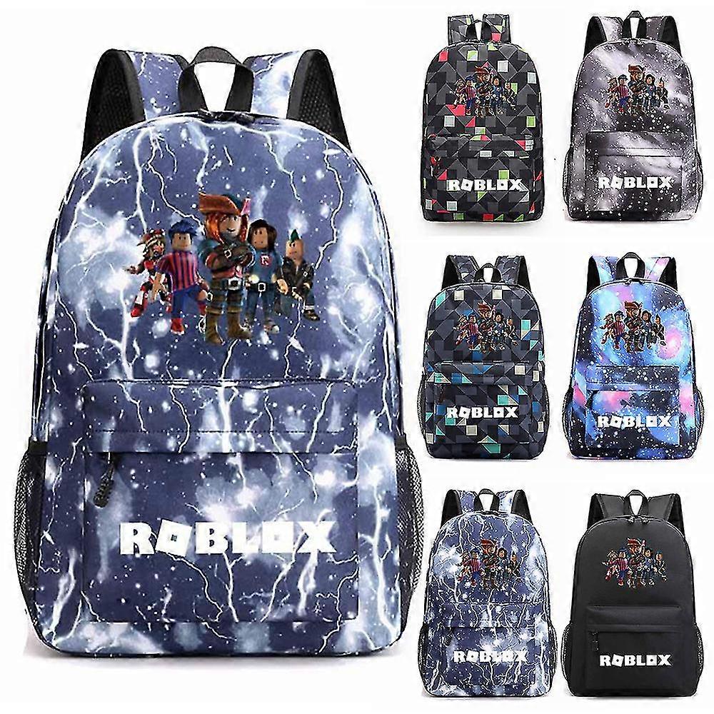 Rucsac laptop multicolor Roblox Galaxy, capacitate mare, 45x18x31cm, impermeabil, usor