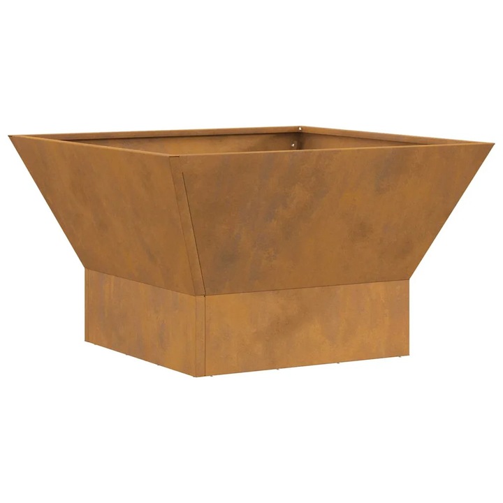 vidaXL Tűzrakó Fekete 60 x 60 x 35 cm Acél