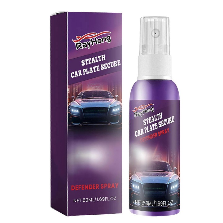 Spray de protectie pentru placute de inmatriculare, 50ml, set de 1/2/3 bucati, transparent, 3.2x11.5cm