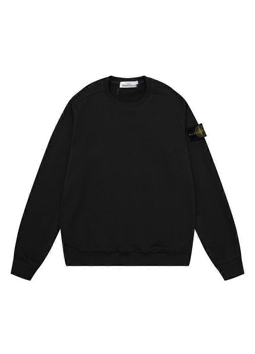 Kapucnis pulóver, fekete, pamut, hosszú ujjú, uniszex