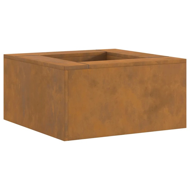 vidaXL Tűzrakó Barna 60 x 60 x 30 cm időjárásálló acél