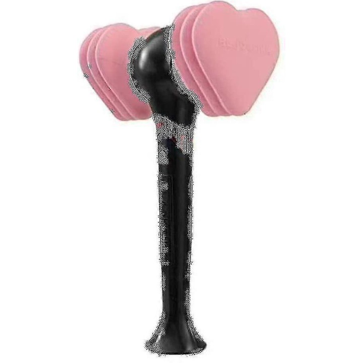 LED лампа Blackpink Light Stick, форма сърце, размери 25x15x9см, захранване с 2 AAA батерии, парти комплект
