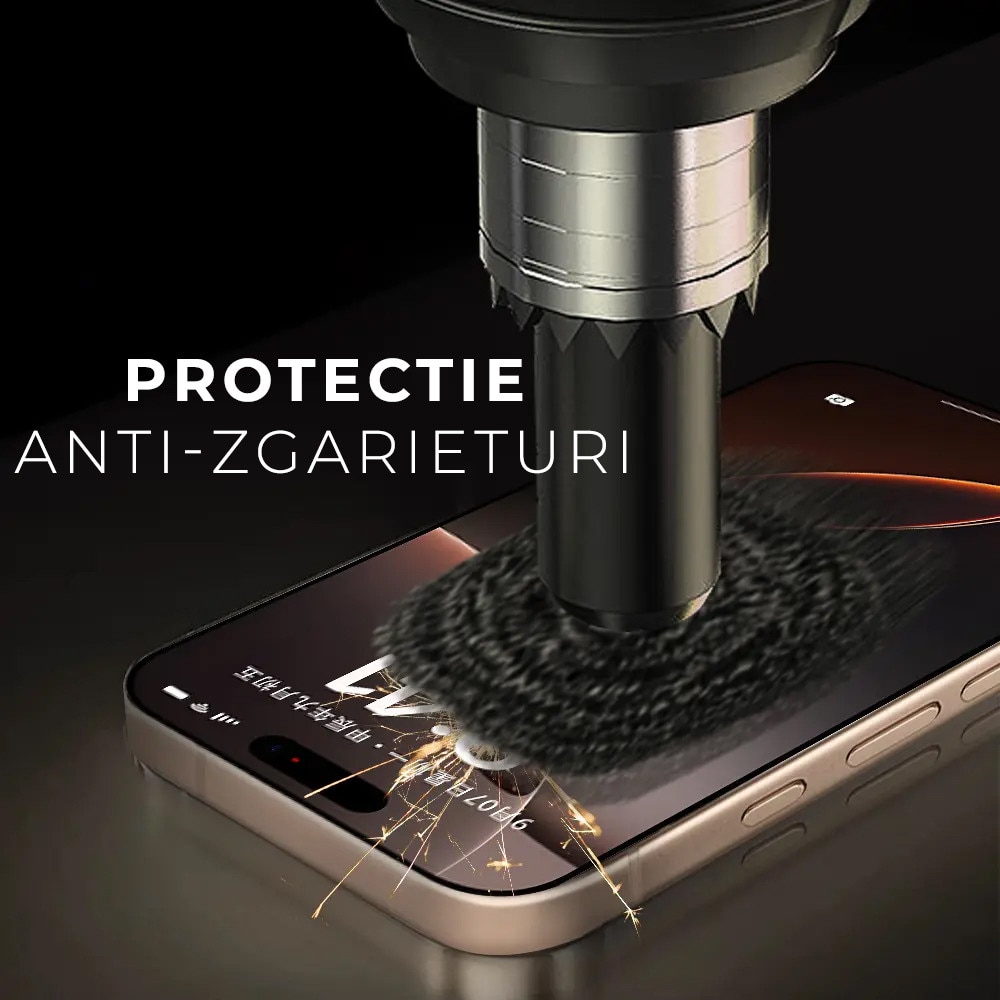 Folie Sticla Privacy pentru iPhone 17 Pro Max cu aplicator Daden MagicBox, Full Cover, Protectie Profesionala, Ultra Rezistenta, Calitate Premium, Margini negre