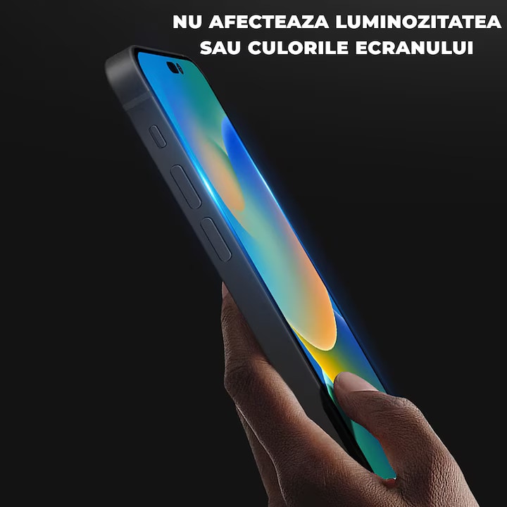 Folie Sticla pentru iPhone 17 Pro Daden MaxProtection, Full Cover, Protectie Profesionala, Ultra Rezistenta, Calitate Premium, Margini negre