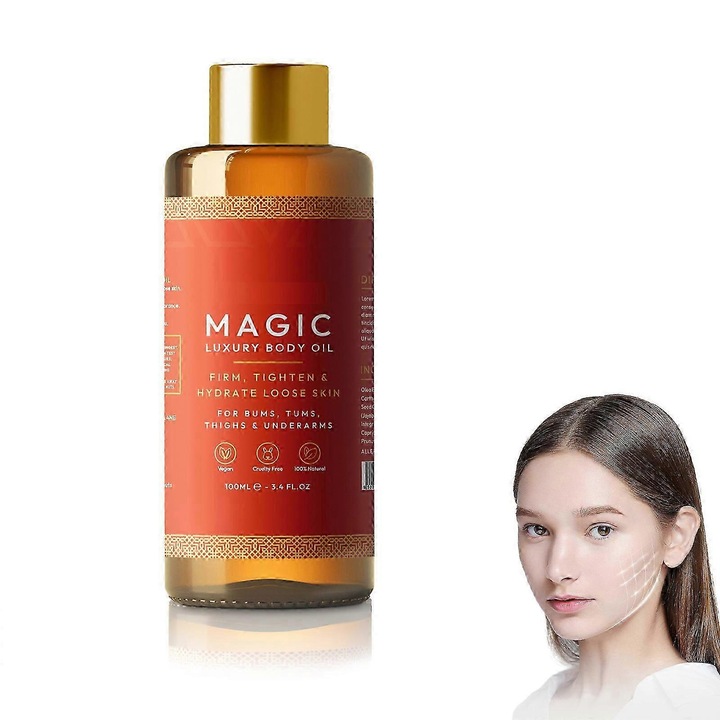 Ulei de corp Magic, 100ml, hidratant, fermitate, multi-uz, pentru piele uscata, non-gras