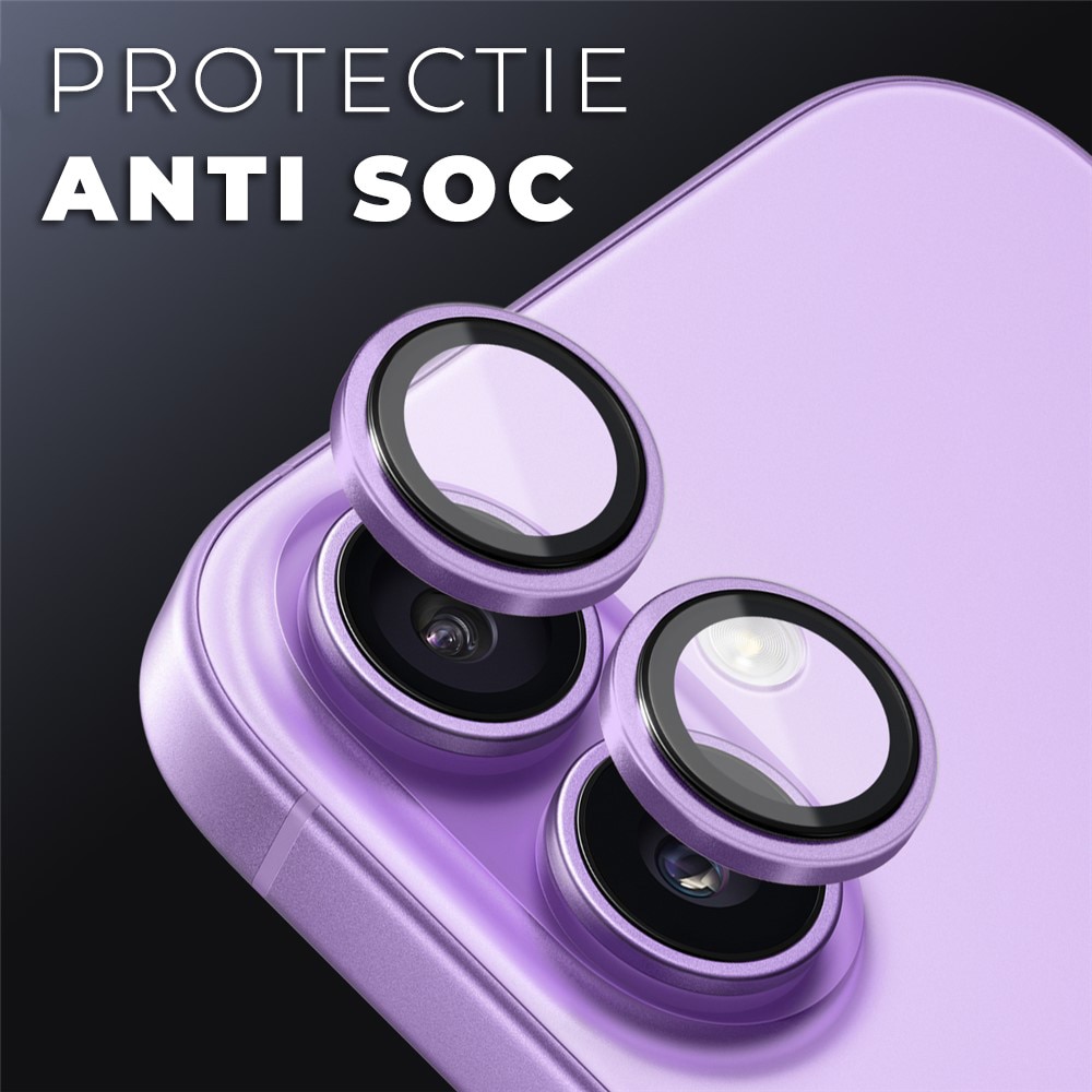 Folie Camera din sticla pentru iPhone 17, Full Cover, Protectie Profesionala, Daden, Ultra Rezistenta, Calitate Premium, Mov