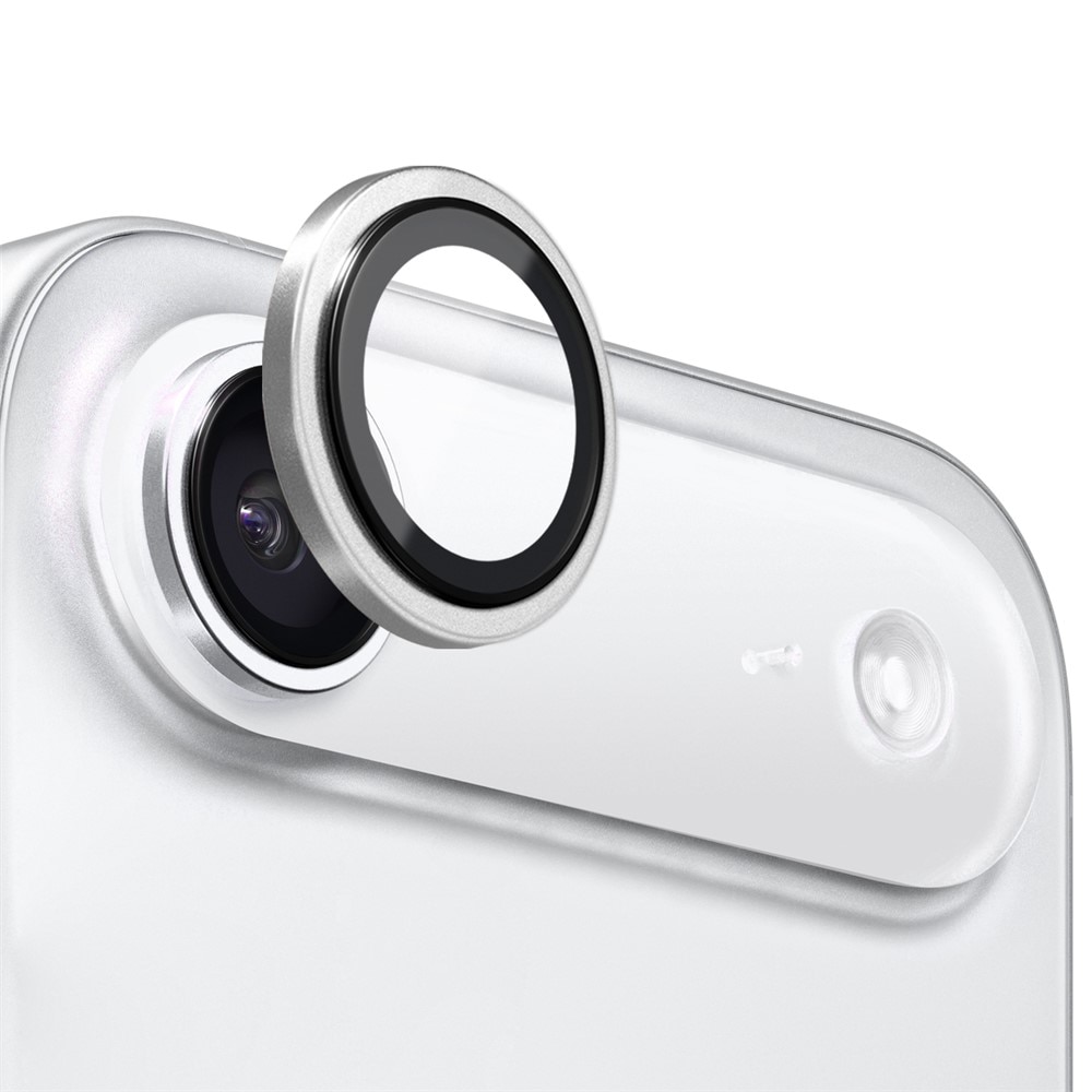 Folie Camera din sticla pentru iPhone 17 Air, Full Cover, Protectie Profesionala, Daden, Ultra Rezistenta, Calitate Premium, Argintiu/Silver