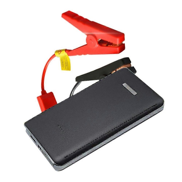 Redresor auto 12V, 30000mAh, mini portabil, negru, cu LED ultra luminos