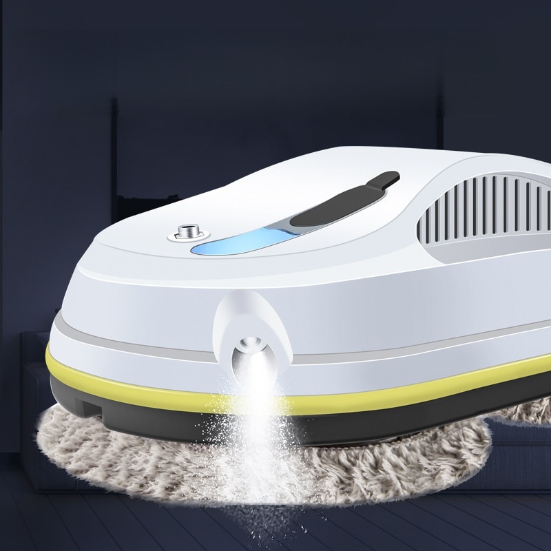 Robot de curatare a geamurilor, 90W, rezervor de apa de 40ml, aspiratie 5600Pa, pulverizare automata a apei, planificare inteligenta a traseului, protectie UPS, curatare eficienta, telecomanda, alb