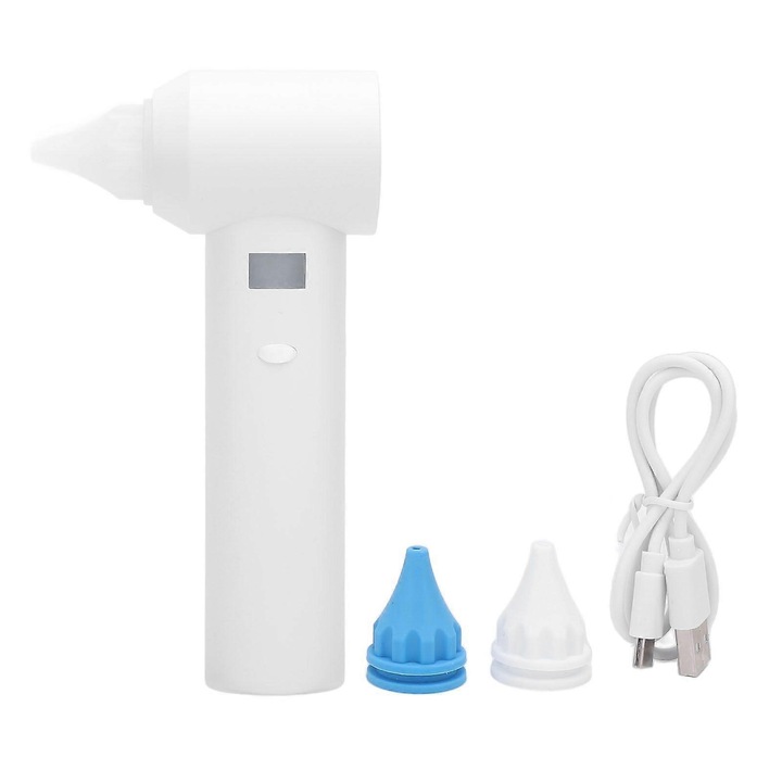 Uscator de urechi electric, 3 niveluri, portabil, aer cald, ajutor pentru uscare apa, pentru curatare, inot, dus