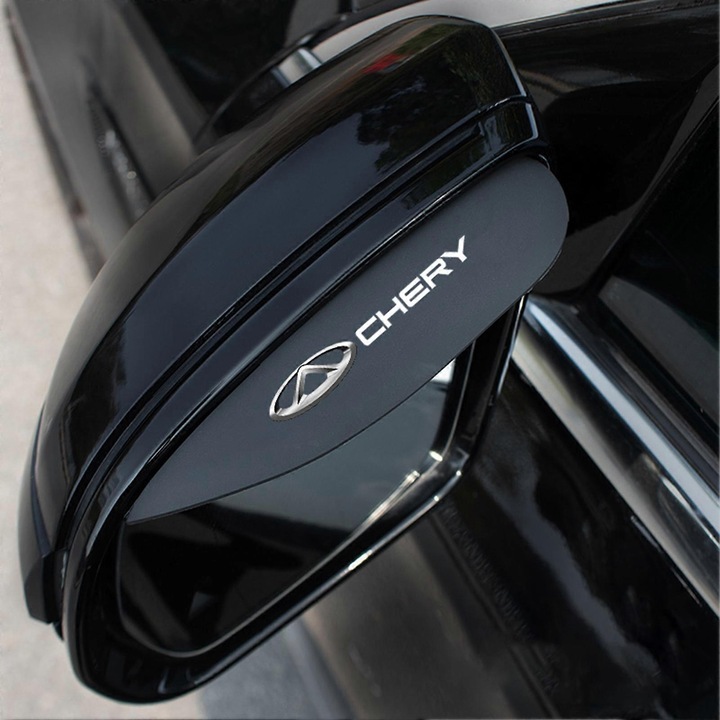 Oglinzi auto, set 2 piese, protectie impotriva ploii, cauciuc, pentru toate masinile