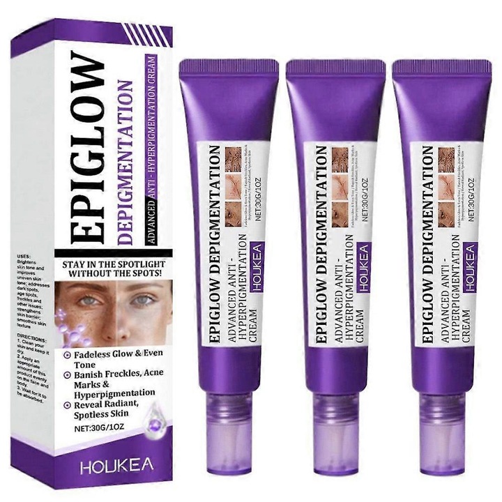 Arckrém, Houkea, 3 db, retinol formulával, érzékeny bőrre, 30 g