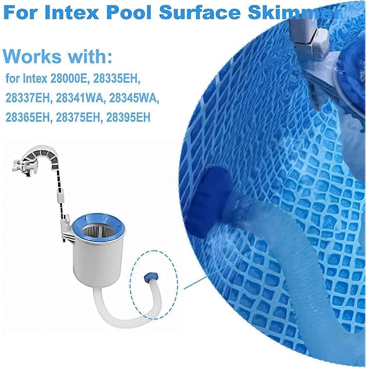 Kit accesorii pentru piscina Intex 25016, adaptor 11238, furtun transfer 10531, compatibilitate pentru piscine de 18 picioare si mai mari