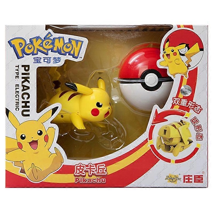 Фигурка Покемон Покебол, Пикачу, 5-13см, комплект войник, материал пластмаса