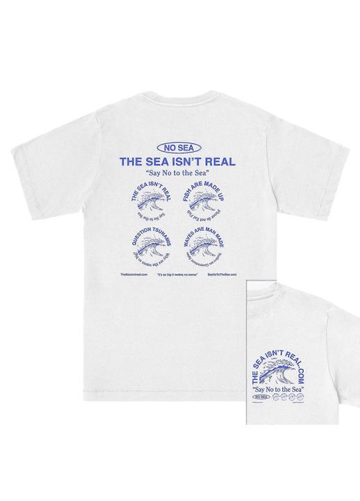 Férfi póló, pamut, digitális nyomtatás, kék/fehér