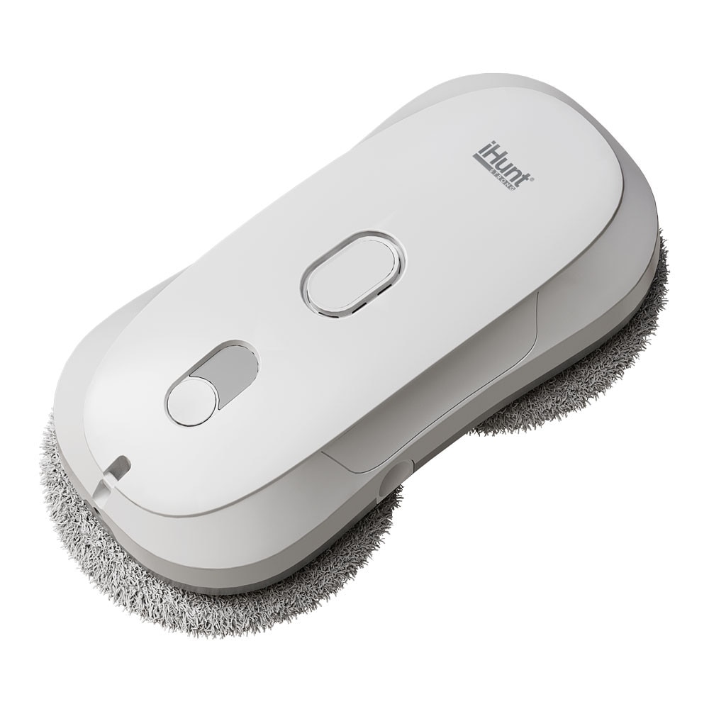 Robot autonom de curatare geamuri iHunt Smart Window Robot 3 Ultra, 72W, Pulverizator Apa, Acumulator, Viteza imbunatatita, Rezervor 65ml, Protectie anti-cadere, Control Telecomanda, White