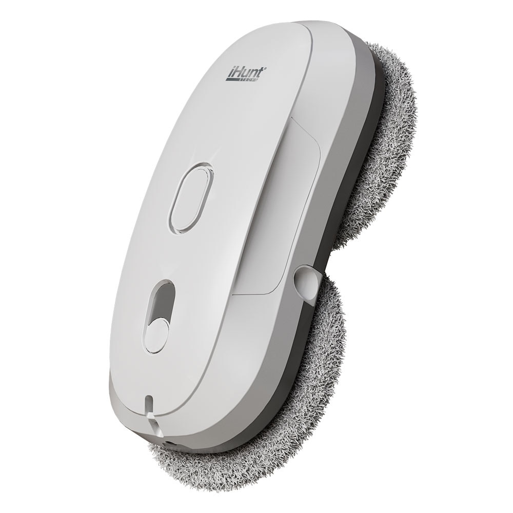 Robot autonom de curatare geamuri iHunt Smart Window Robot 3 Ultra, 72W, Pulverizator Apa, Acumulator, Viteza imbunatatita, Rezervor 65ml, Protectie anti-cadere, Control Telecomanda, White