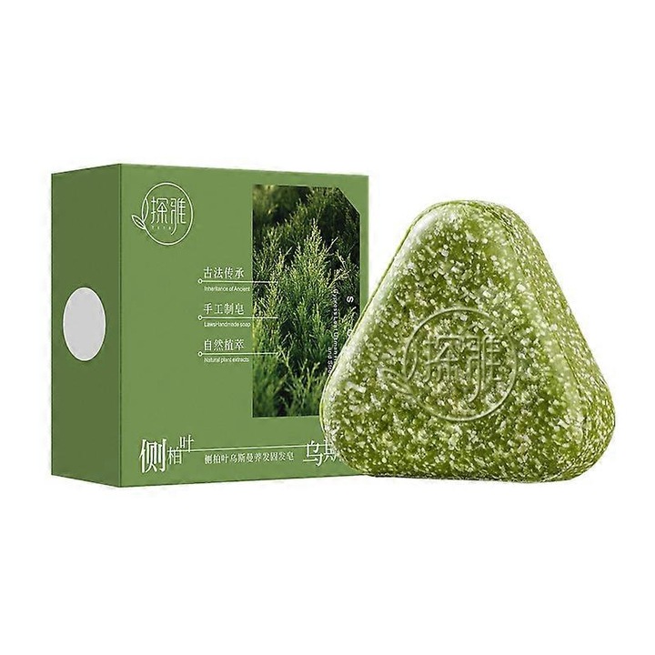Sapun handmade pentru par cu iarba Orchidaceae Usman, ingrijire si intarire, control ulei, 18 plante naturale, 100g