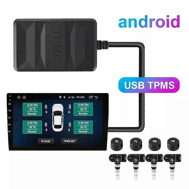 Tpms Net Система за мониторинг на налягането в гумите TPMS, вътрешни и външни ...