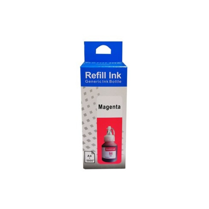 Kompatibilis BT5000 magenta tintapalack, 50 ml, BROTHER DCP T300 / Brother DCP T310 / Brother DCP T500W / Brother DCP T510W / Brother DCP T700W / Brother DCP T710W / Brother MFC T800W / Brother MFC T910DW modellekhez
