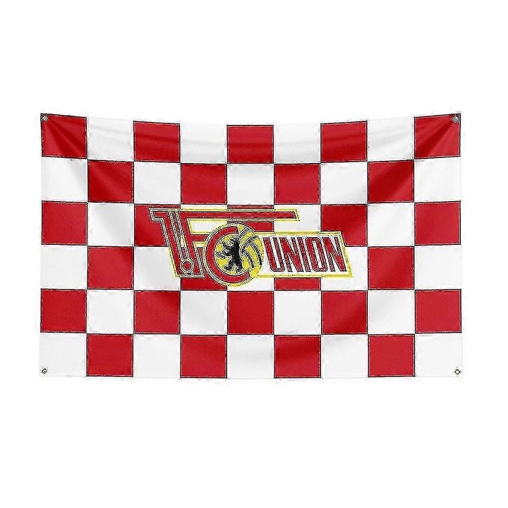 Steag sportiv FC Union Berlin, 60x90cm, poliester imprimat, decorativ