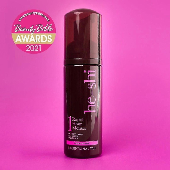 Автобронзиращ мус Rapid 1 Hour, 150 мл, нюанс среден до тъмен, без алкохол, с масло от авокадо и арган