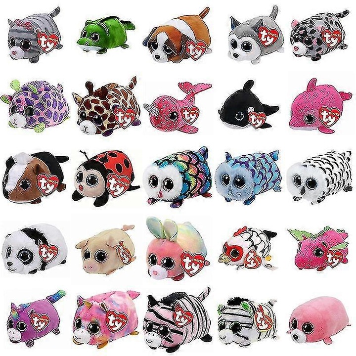 Jucarie de plus, Peeny Tys, pisica cu ochi mari, 10cm, multicolor, pentru copii 4-12 ani