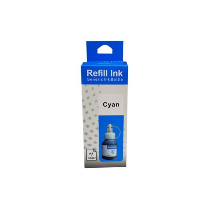BT5000 kompatibilis ciánkék tintapalack, 50 ml, Brother DCP T300 / Brother DCP T310 / Brother DCP T500W / Brother DCP T510W / Brother DCP T700W / Brother DCP T710W / Brother MFC T800W / Brother MFC T910DW modellekhez