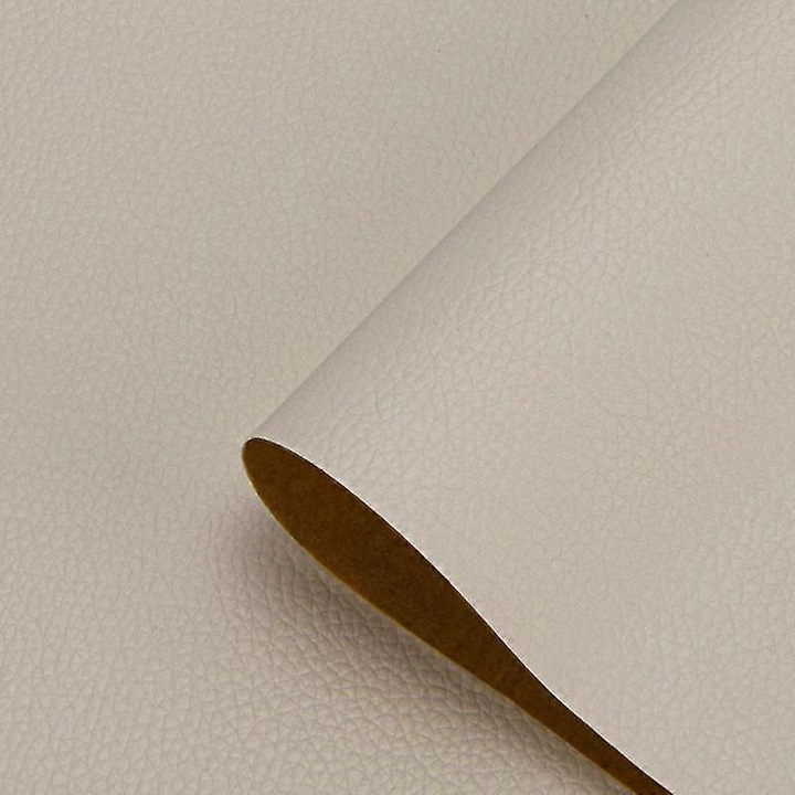 Banda autocolanta din piele pentru repararea mobilierului, 100x50cm, impermeabila, flexibila, gri