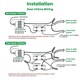 Transformator video interfon 24V 40VA, negru si argintiu, pentru mai multe dispozitive