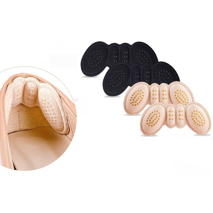 Set2 Perechi Talonete Protectie Tendon Calcai, Branturi pentru Adidasi, Pantofi, Ghete, cu Perna Moale si banda adeziva, Marime Universala(Centura Acril Abdomen)