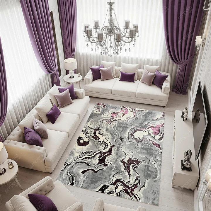 Covor Buse, Galaxy 150x230 CM, Culoare Lila, Cod: 3700