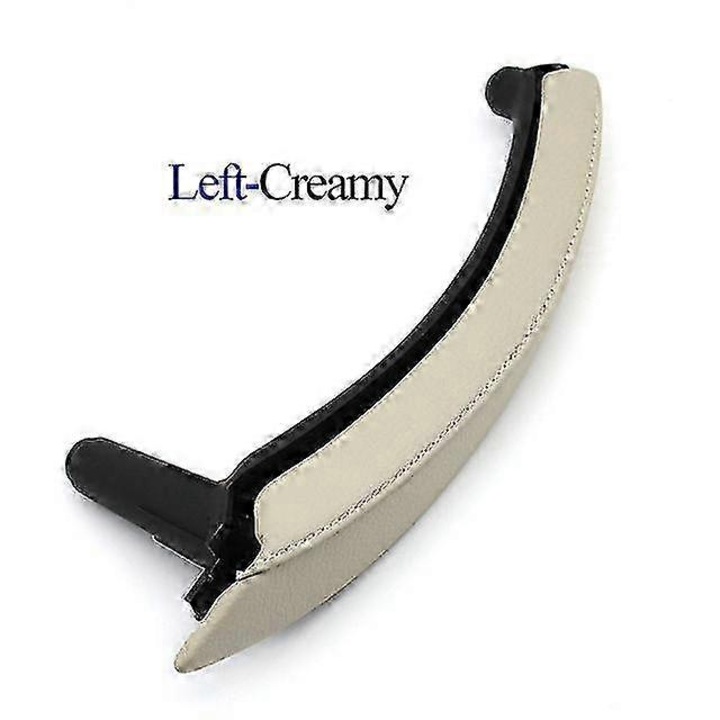 Panou de mana interior din piele pentru BMW X5 X6 E70 E71 2007-2013, crem, stanga