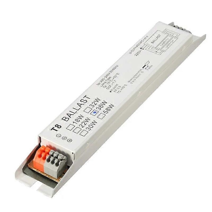 Elektronikus előtét, T8, 220-240V, 2x18W, 2x30W, 2x36W, 2x58W