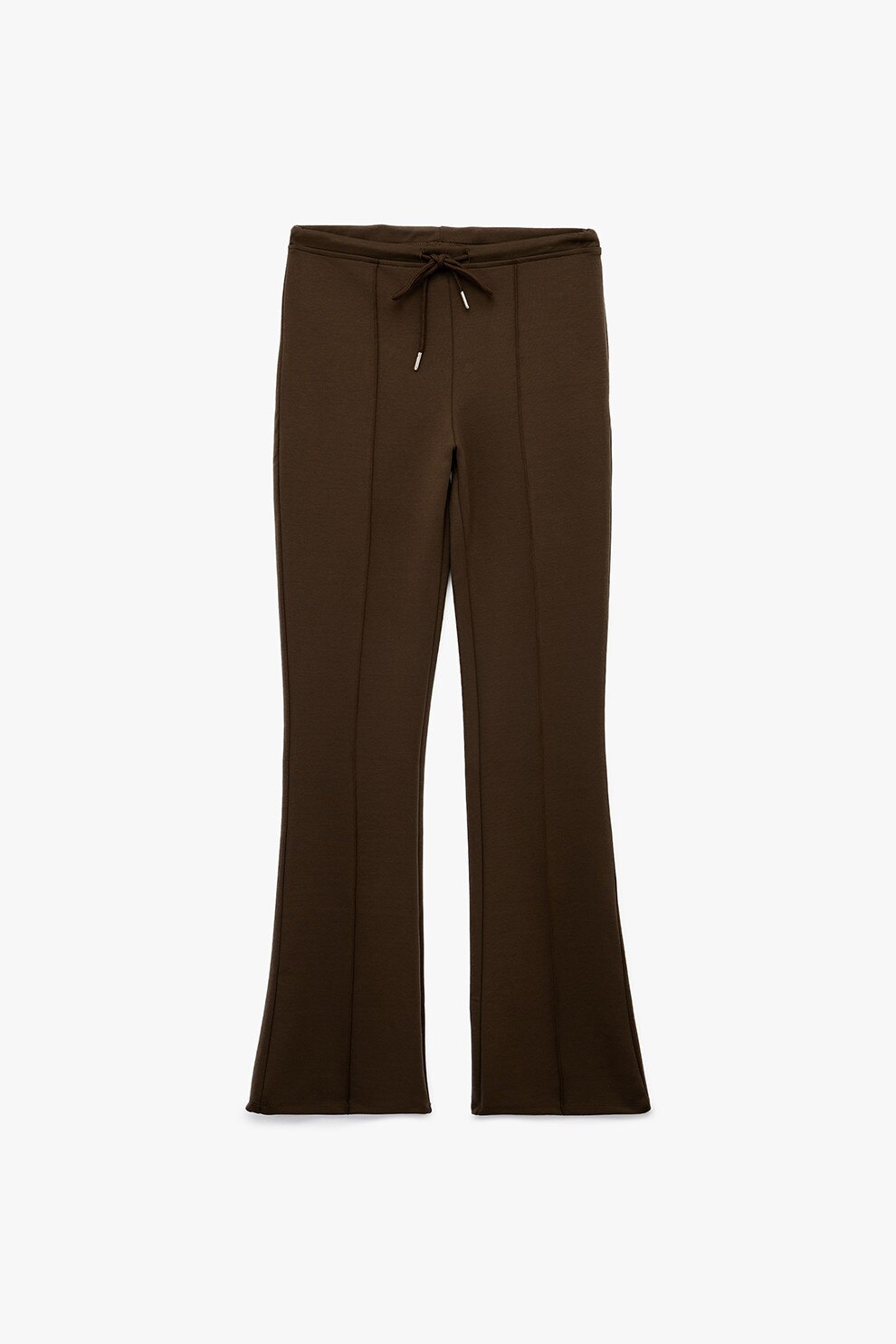 KOTON, Pantaloni evazati cu pensa frontala, Maro fango, L