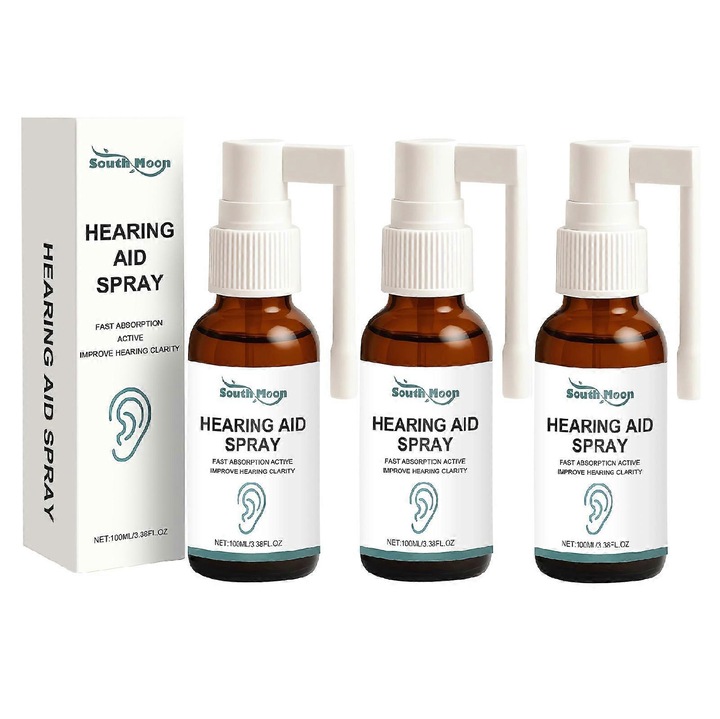 Spray pentru ingrijirea urechilor, 100ml, imbunatateste claritatea auzului, calmeaza mancarimea