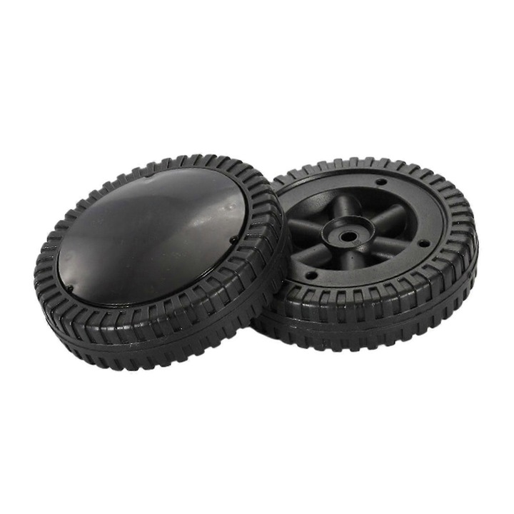 2 db grillkerék készlet, 6 hüvelykes, műanyag, 15 cm átmérőjű, 3,7 cm széles, fedéllel, grillekhez