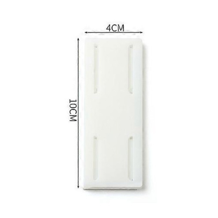 Set 8 bucati suport autoadeziv pentru prize, fixator pentru cabluri, design fara gauri, alb