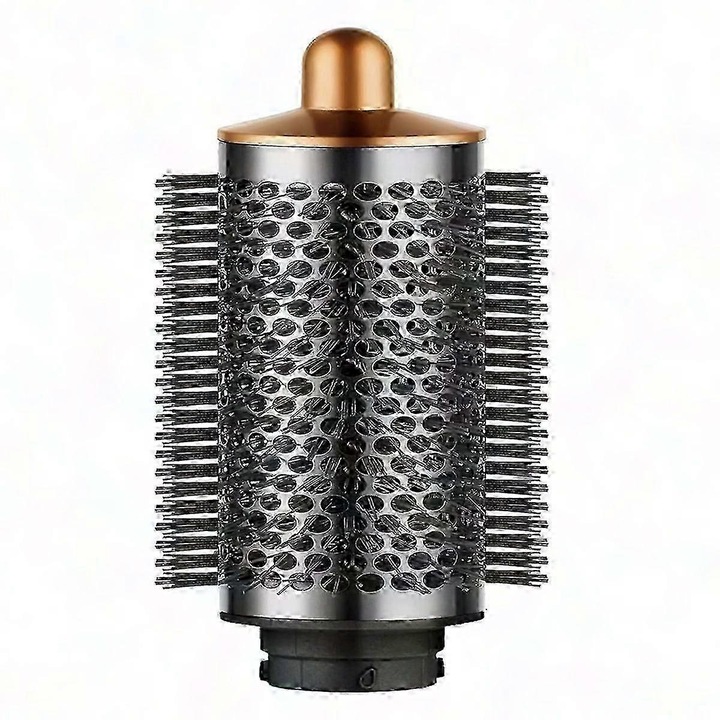 Perie rotunda volumizanta mare pentru Dyson Airwrap, culoare aurie, set de 1 bucata
