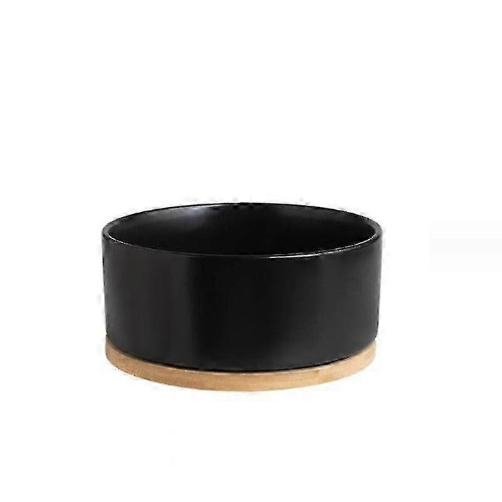 Tálak állatoknak, Kerámia, Nagy kapacitás, USB fűtés, 12.2x5.7cm, Fekete
