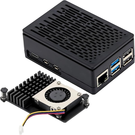 Carcasa radiator pentru Raspberry Pi 5, AjieQaQ, set complet cu ...