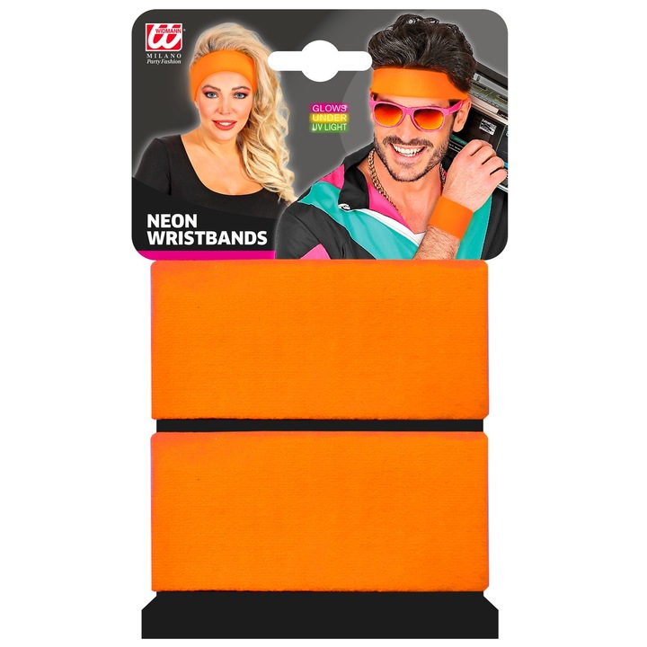 Set bratari Widmann, neon, portocaliu, 2 buc.