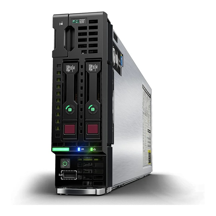 Sistem server HPE BladeSystem C7000 G3, 2 module OA cu KVM, switch ...