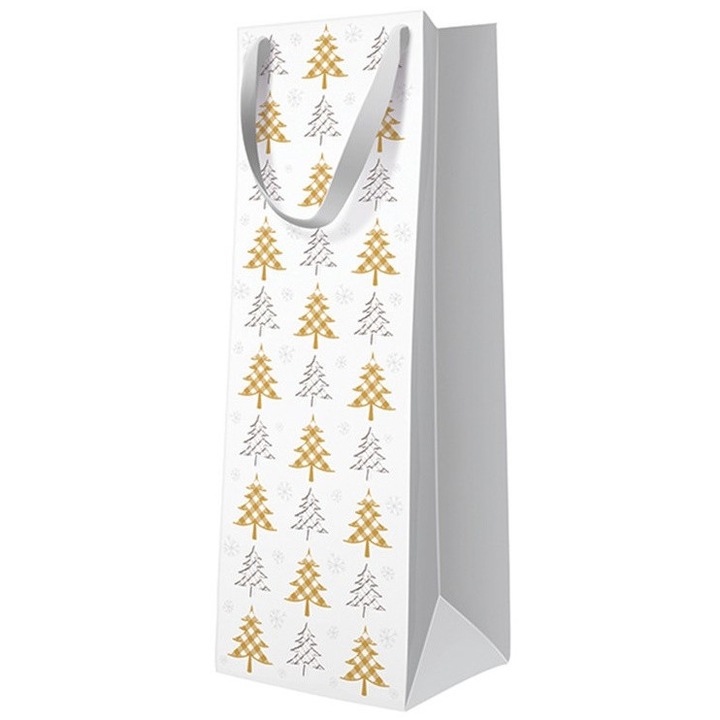 Punga de cadou PAW, model Craciun, 12x10x37cm